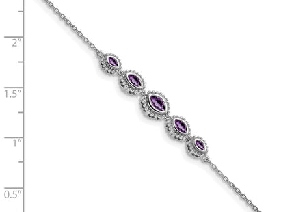 14k White Gold Chain Bracelets Style BM7200 - Classique Jewelry Inc.