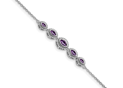 14k White Gold Chain Bracelets Style BM7200 - Classique Jewelry Inc.