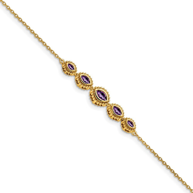 14k Yellow Gold Chain Bracelets Style BM7200 - Classique Jewelry Inc.