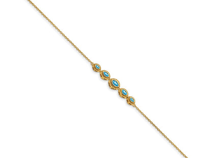 14k Yellow Gold Chain Bracelets Style BM7200 - Classique Jewelry Inc.