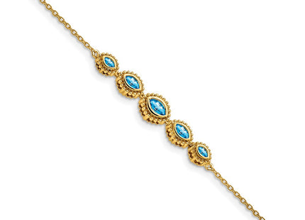 14k Yellow Gold Chain Bracelets Style BM7200 - Classique Jewelry Inc.
