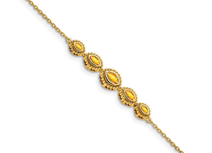 14k Yellow Gold Chain Bracelets Style BM7200 - Classique Jewelry Inc.