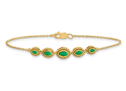 14k Yellow Gold Chain Bracelets Style BM7200 - Classique Jewelry Inc.
