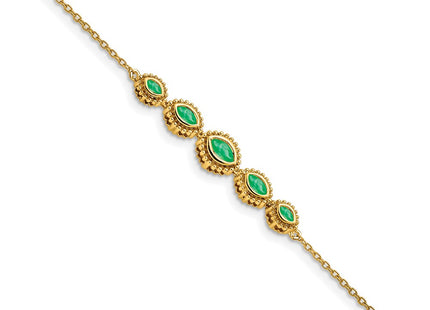 14k Yellow Gold Chain Bracelets Style BM7200 - Classique Jewelry Inc.