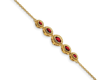 14k Yellow Gold Chain Bracelets Style BM7200 - Classique Jewelry Inc.