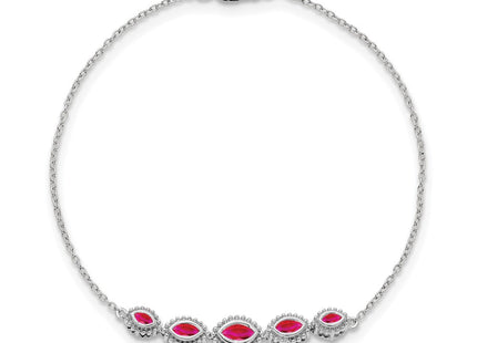 14k White Gold Chain Bracelets Style BM7200 - Classique Jewelry Inc.