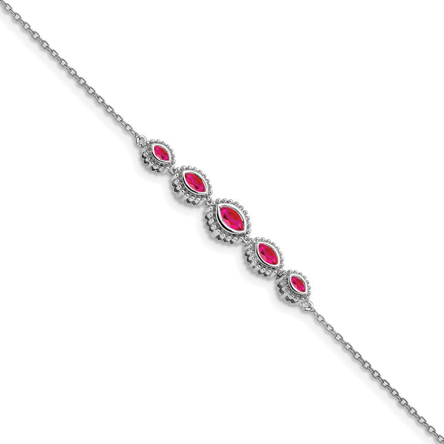14k White Gold Chain Bracelets Style BM7200 - Classique Jewelry Inc.