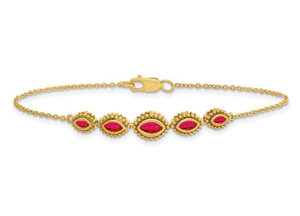 14k Yellow Gold Chain Bracelets Style BM7200 - Classique Jewelry Inc.