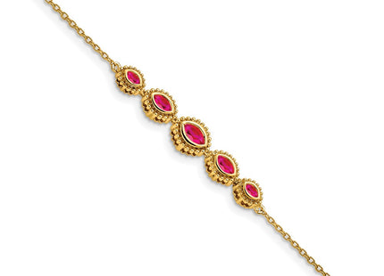 14k Yellow Gold Chain Bracelets Style BM7200 - Classique Jewelry Inc.