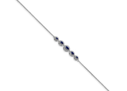 14k White Gold Chain Bracelets Style BM7200 - Classique Jewelry Inc.