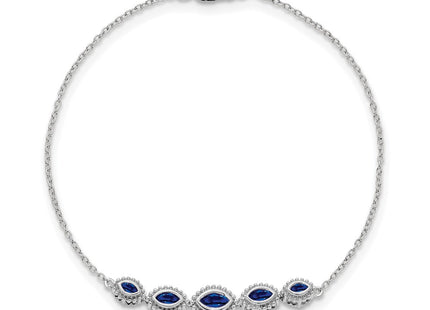 14k White Gold Chain Bracelets Style BM7200 - Classique Jewelry Inc.