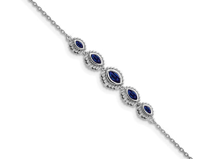 14k White Gold Chain Bracelets Style BM7200 - Classique Jewelry Inc.