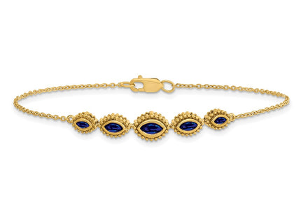 14k Yellow Gold Chain Bracelets Style BM7200 - Classique Jewelry Inc.
