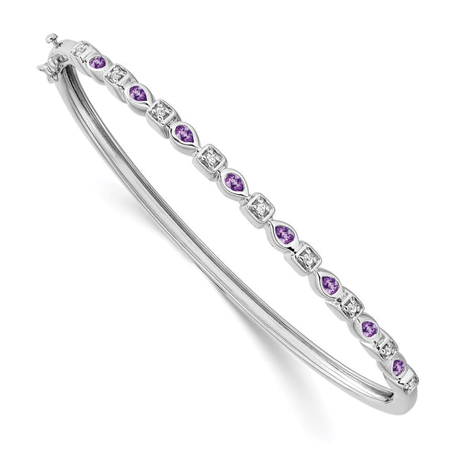 14k White Gold Bracelets Style BM7222 - Classique Jewelry Inc.