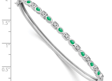 14k White Gold Bracelets Style BM7222 - Classique Jewelry Inc.