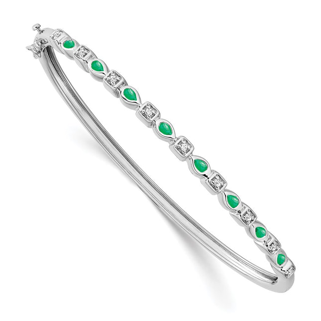 14k White Gold Bracelets Style BM7222 - Classique Jewelry Inc.