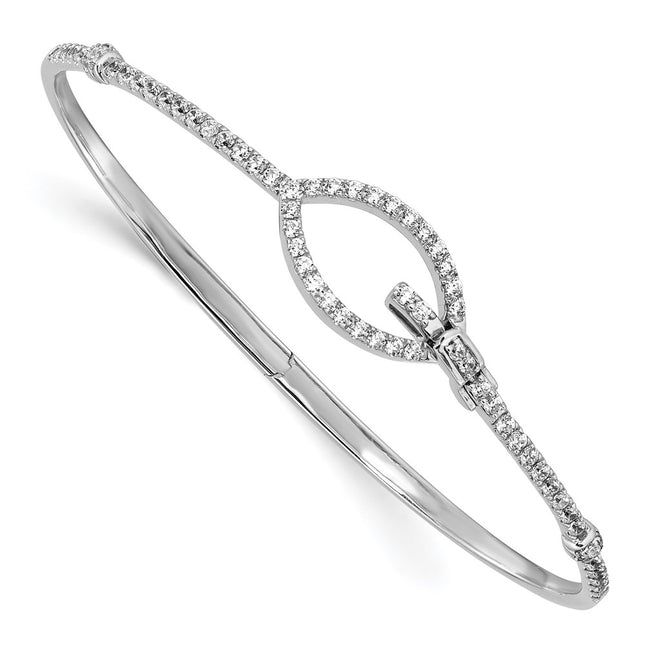14k White Gold Bracelets Style BM8390 - Classique Jewelry Inc.