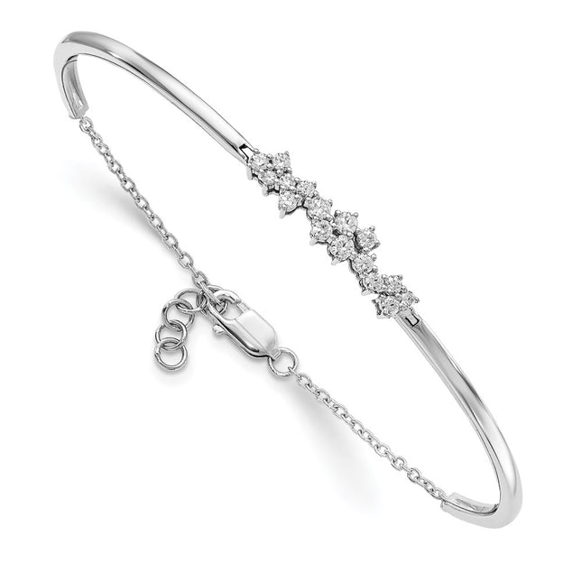 14k White Gold Bracelets Style BM8402 - Classique Jewelry Inc.