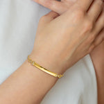 14K Complete 1/8 carat Diamond ID Bracelet with Extender view