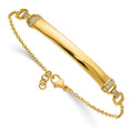14K Complete 1/8 carat Diamond ID Bracelet with Extender