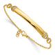 14K Complete 1/8 carat Diamond ID Bracelet with Extender