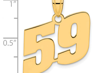 14k Yellow Gold Pendants Style BN59 - Classique Jewelry Inc.