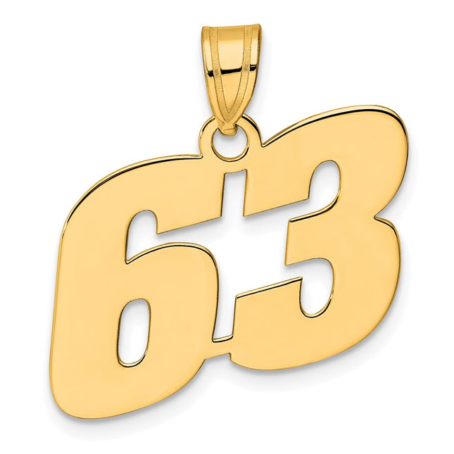 14k Yellow Gold Pendants Style BN63 - Classique Jewelry Inc.