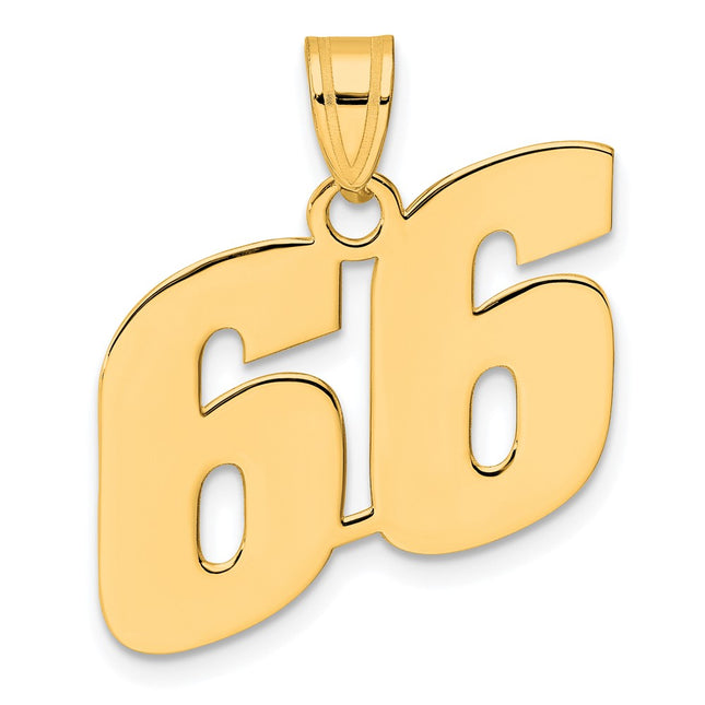 14k Yellow Gold Pendants Style BN66 - Classique Jewelry Inc.