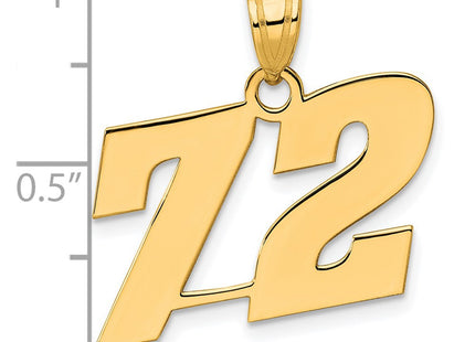 14k Yellow Gold Pendants Style BN72 - Classique Jewelry Inc.