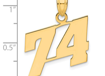 14k Yellow Gold Pendants Style BN74 - Classique Jewelry Inc.