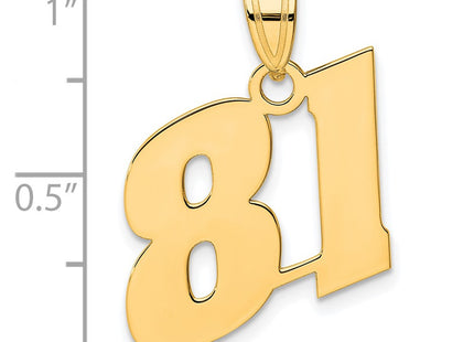 14k Yellow Gold Pendants Style BN81 - Classique Jewelry Inc.