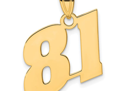 14k Yellow Gold Pendants Style BN81 - Classique Jewelry Inc.