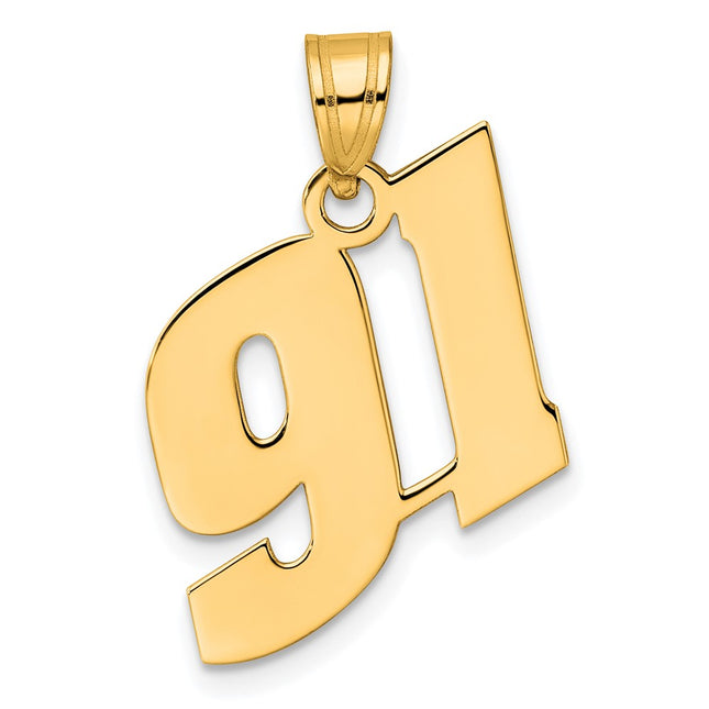 14k Yellow Gold Pendants Style BN91 - Classique Jewelry Inc.