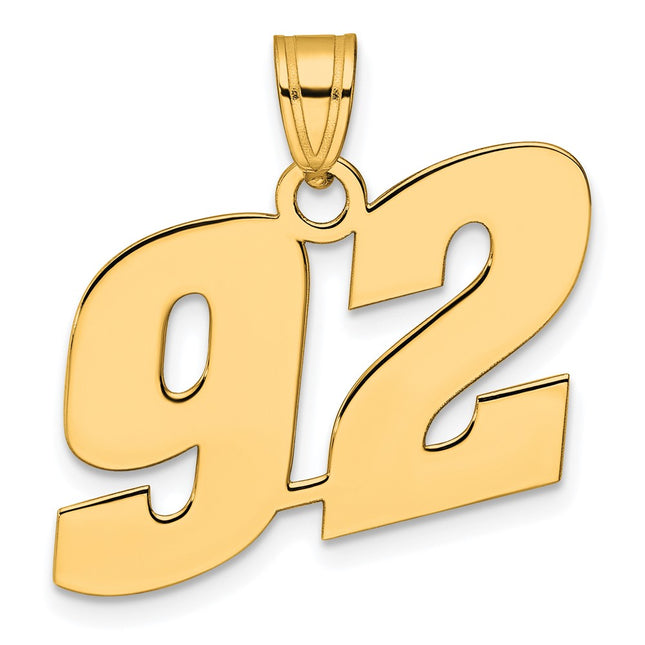 14k Yellow Gold Pendants Style BN92 - Classique Jewelry Inc.