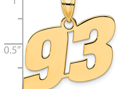 14k Yellow Gold Pendants Style BN93 - Classique Jewelry Inc.