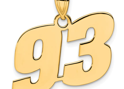 14k Yellow Gold Pendants Style BN93 - Classique Jewelry Inc.