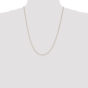 14K Box with Lobster Clasp Chain (Style BOX075-24)