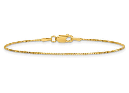 14K . Box with Lobster Clasp Bracelet (Style BOX087-7)