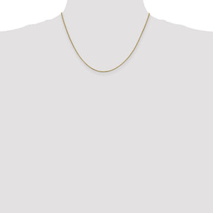14K Box with Lobster Clasp Chain (Style BOX095-18)