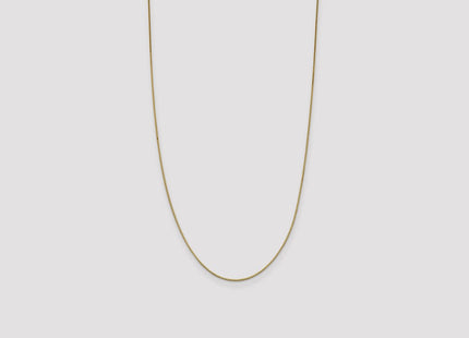 14K Box with Lobster Clasp Chain (Style BOX095-28)