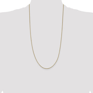 14K Box with Lobster Clasp Chain (Style BOX095-28)