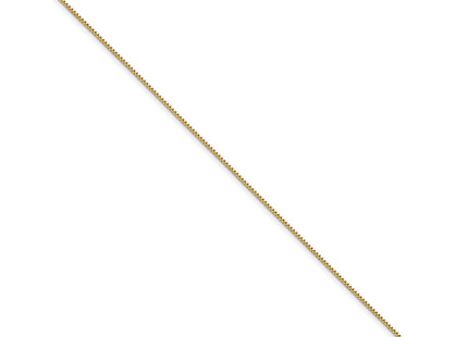 14K gold box link bracelet, alternate view