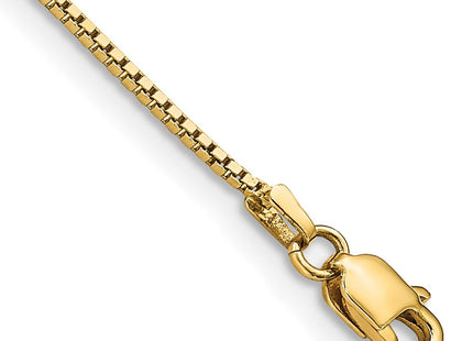 14K gold box link bracelet