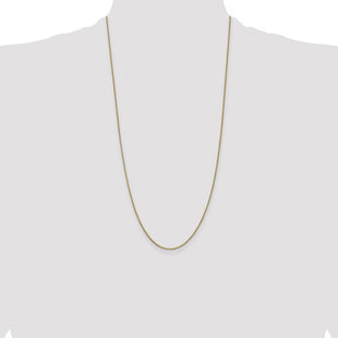 14K Box with Lobster Clasp Chain (Style BOX100-28)