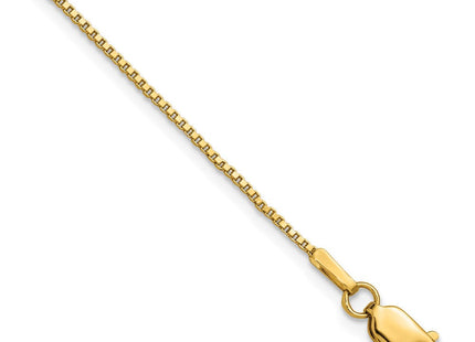 14K . Box with Lobster Clasp Bracelet (Style BOX100-7)