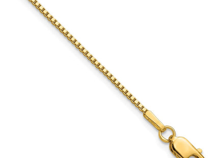 14K . Box with Lobster Clasp Bracelet (Style BOX110-7)