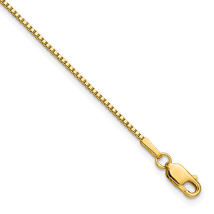 14K . Box with Lobster Clasp Bracelet (Style BOX110-7)