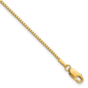 14K . Box with Lobster Clasp Bracelet (Style BOX125-7)