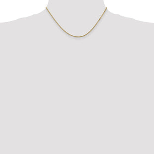 14K Box with Lobster Clasp Chain (Style BOX150-16)