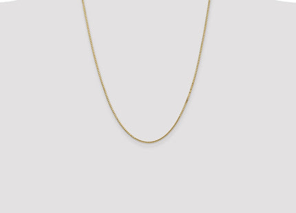 14K Box with Lobster Clasp Chain (Style BOX150-24)
